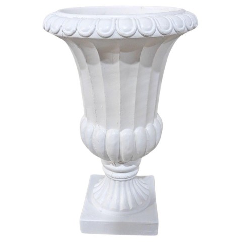 CALICE BASE QUADRA 49X49XH70 BIANCO